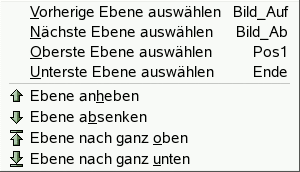 Das Stapel-Untermenü